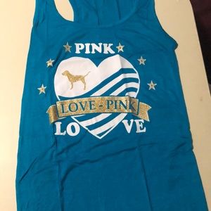 Pink tank top I’m blue